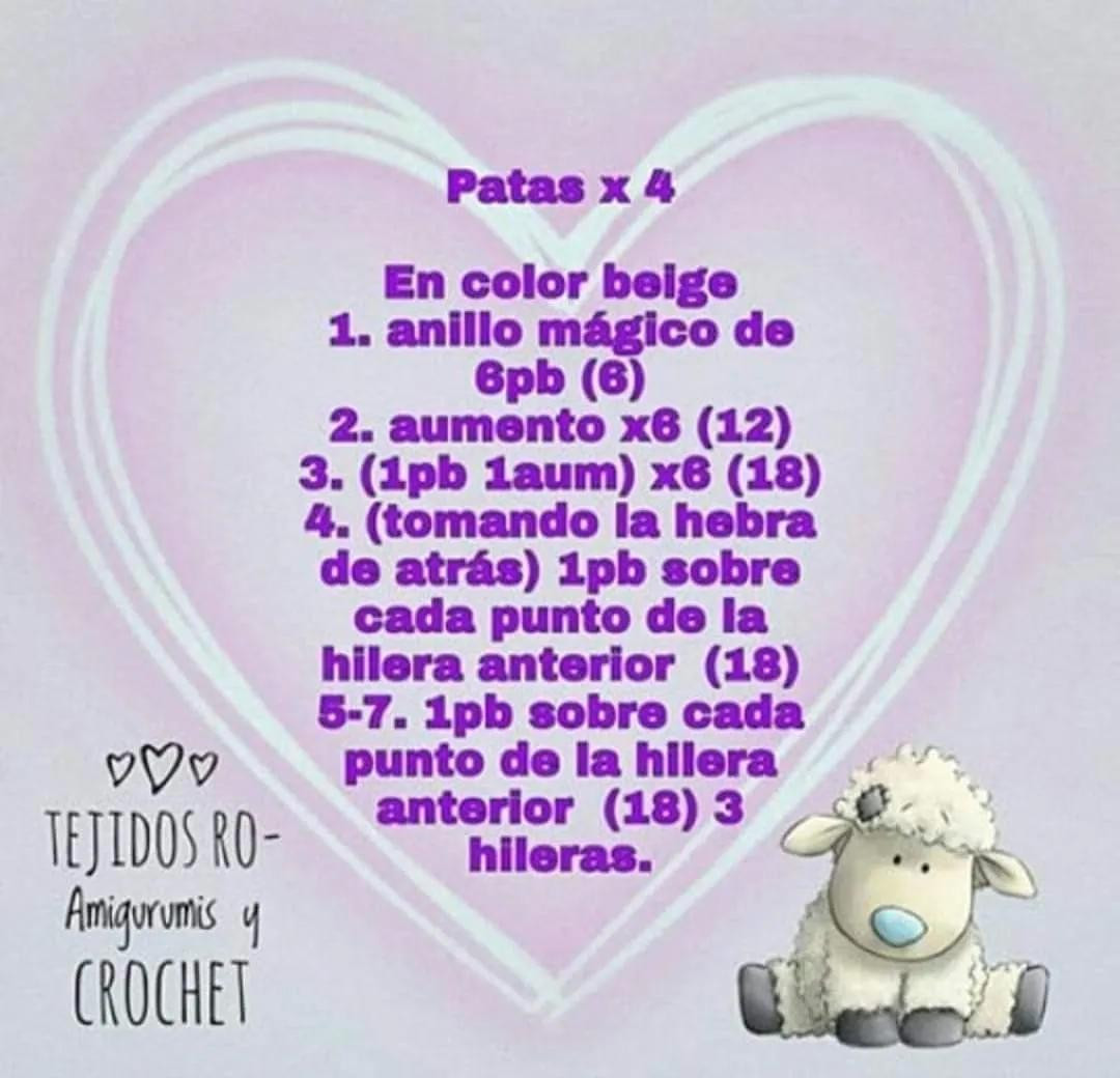 Patrón Gratis: Cordero Amigurumi Beige con Puntos Popcorn