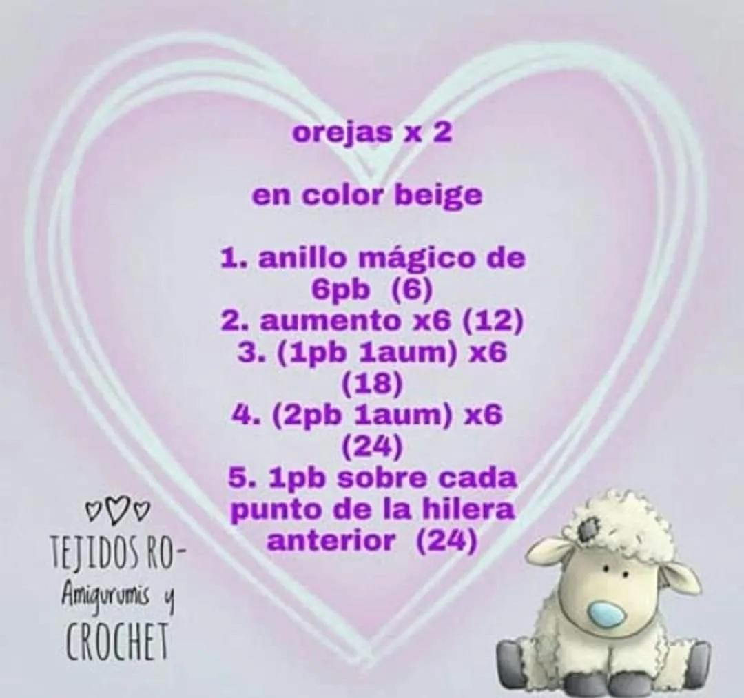 Patrón Gratis: Cordero Amigurumi Beige con Puntos Popcorn