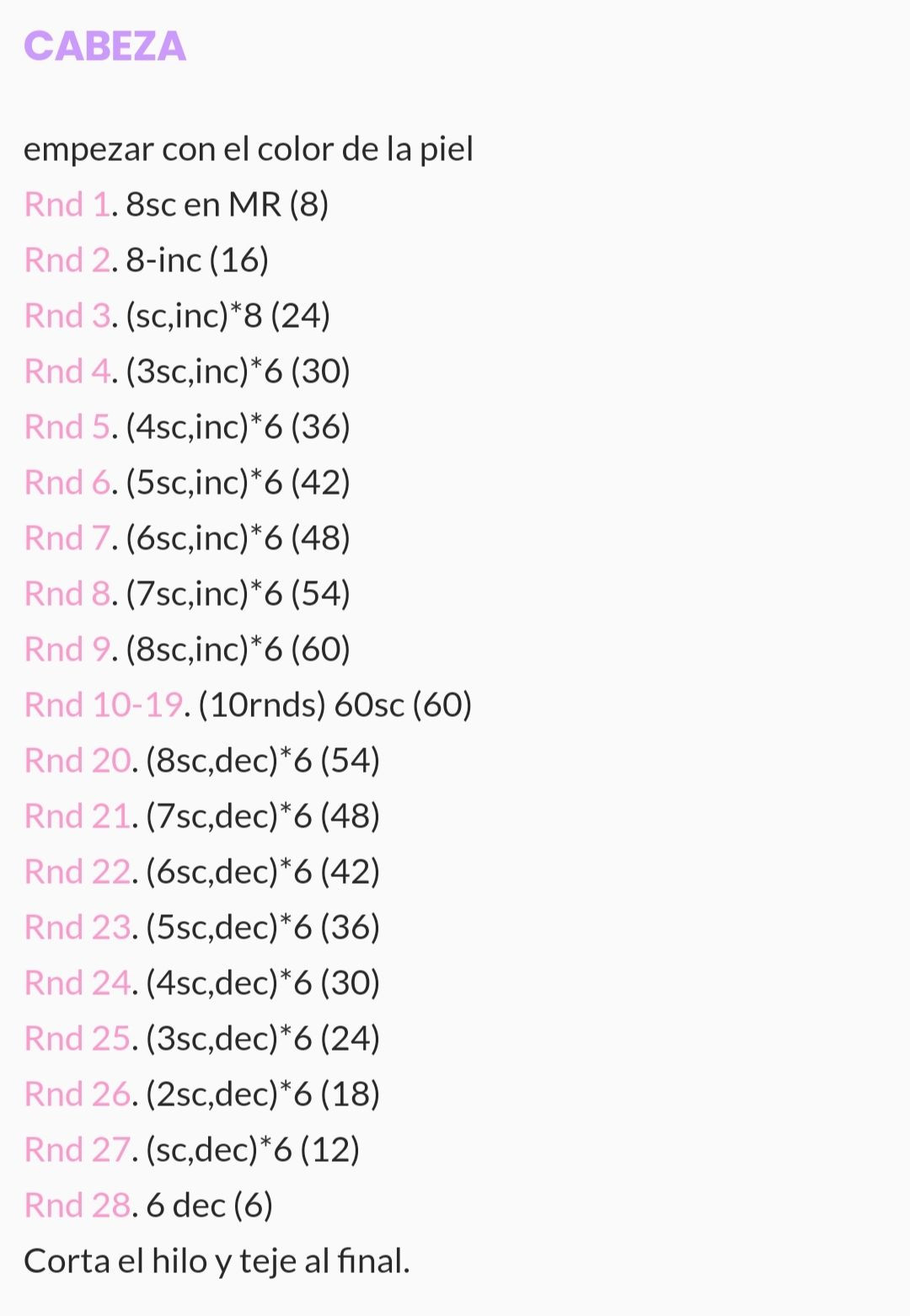 Patrón gratis de amigurumi Pucca con trenzas