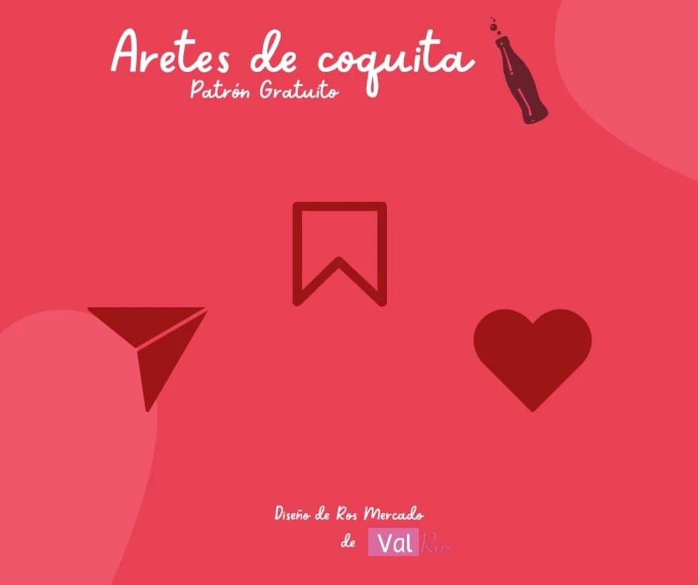 Patrón gratis de aretes de coquita en crochet