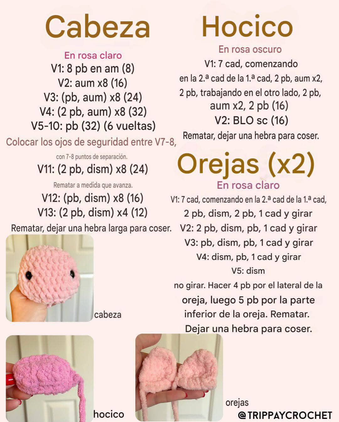 Patrón gratis de cerdo karateca amigurumi