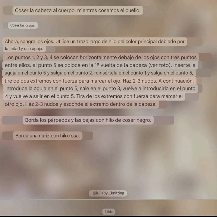 Patrón gratis de conejo amigurumi en tonos beige y marrón