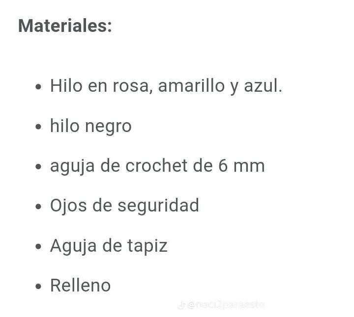 Patrón gratis de conejo amigurumi: rosa, amarillo y azul
