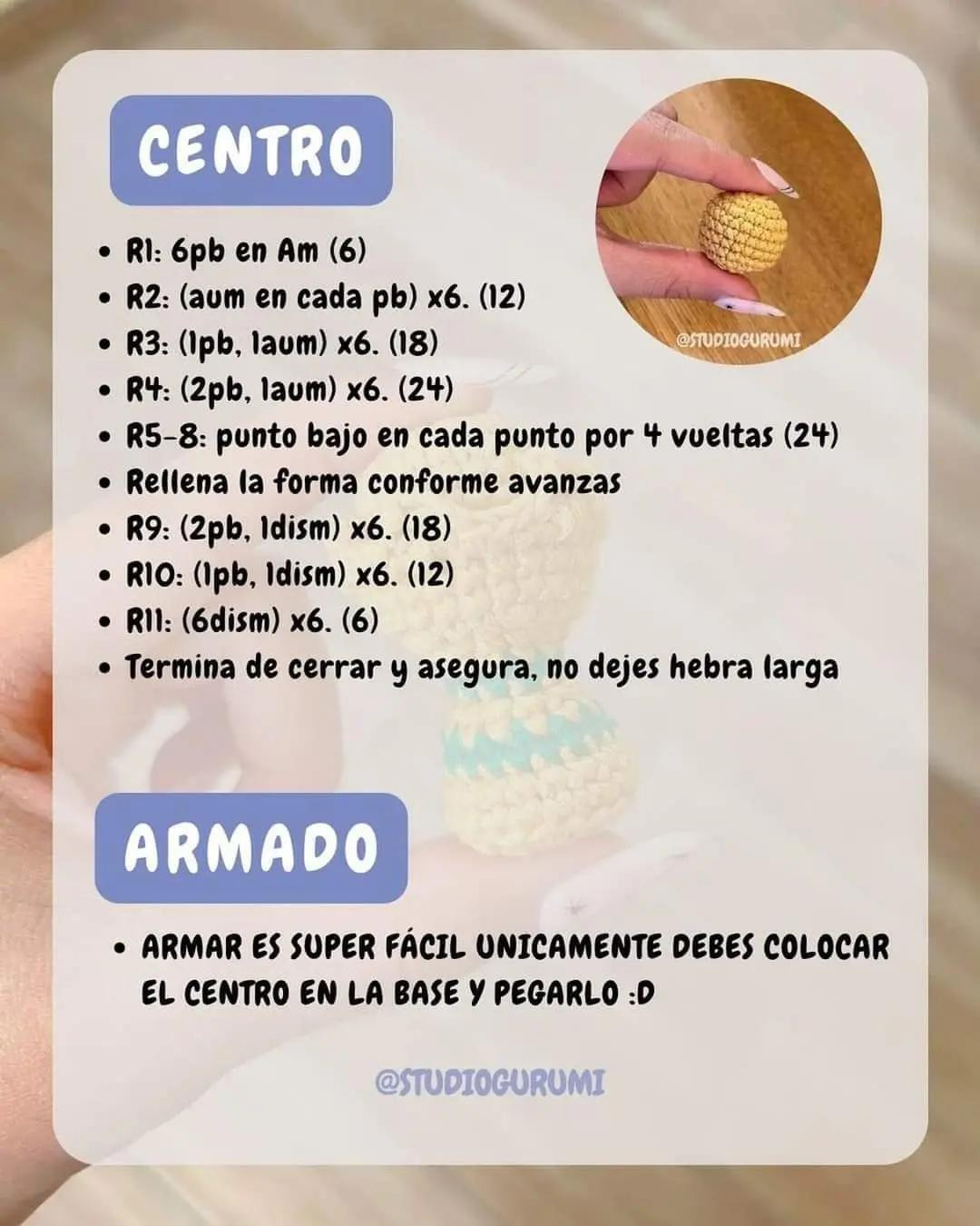 Patrón gratis de Copa del Mundo en amigurumi, sin coser, con instrucciones paso a paso y materiales