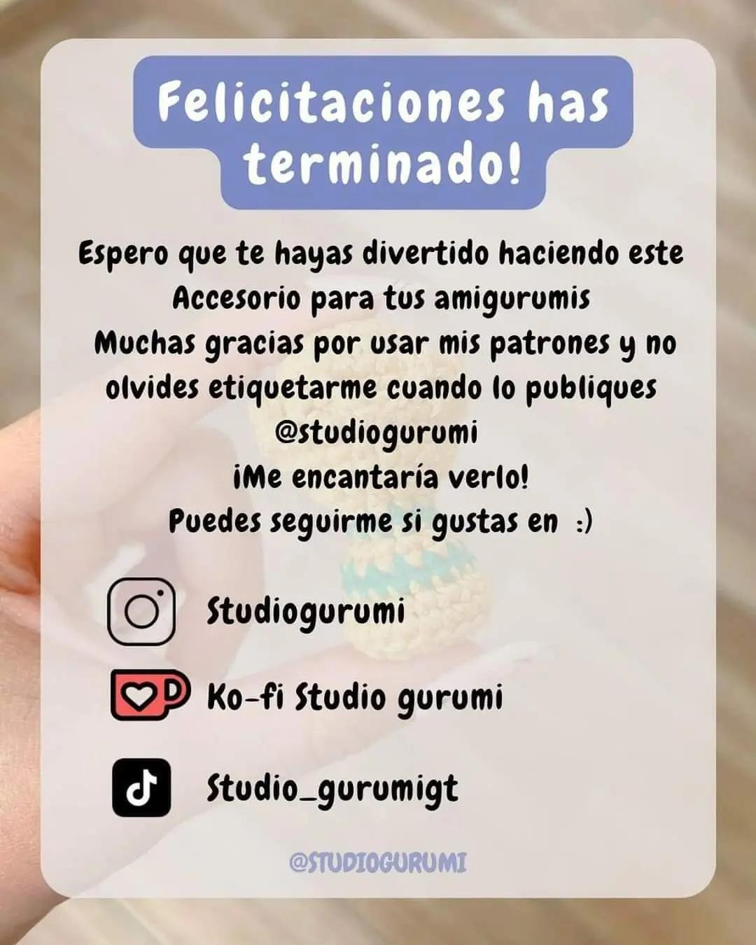 Patrón gratis de Copa del Mundo en amigurumi, sin coser, con instrucciones paso a paso y materiales