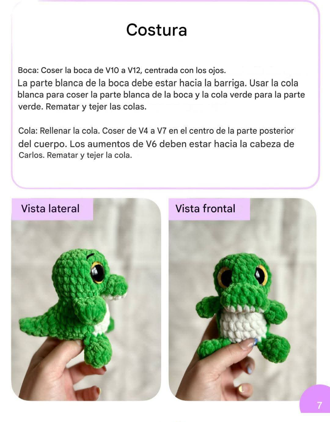 Patrón Gratis de Crochet: Carlos el Cocodrilo Amigurumi Verde
