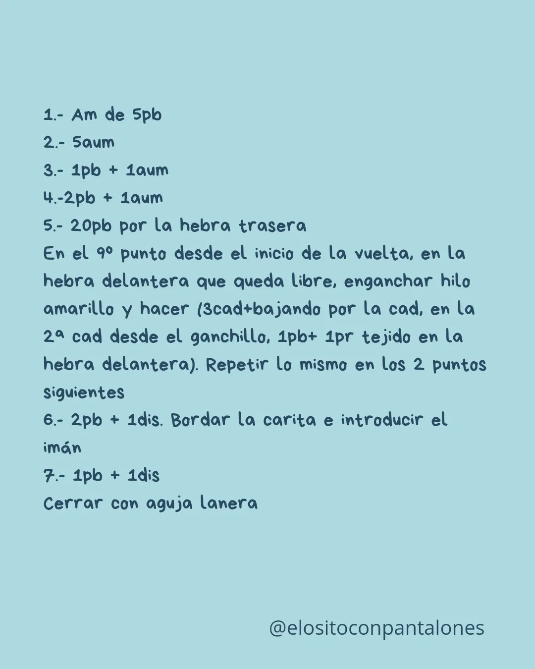 Patrón gratis de crochet para hacer un imán pollito amarillo