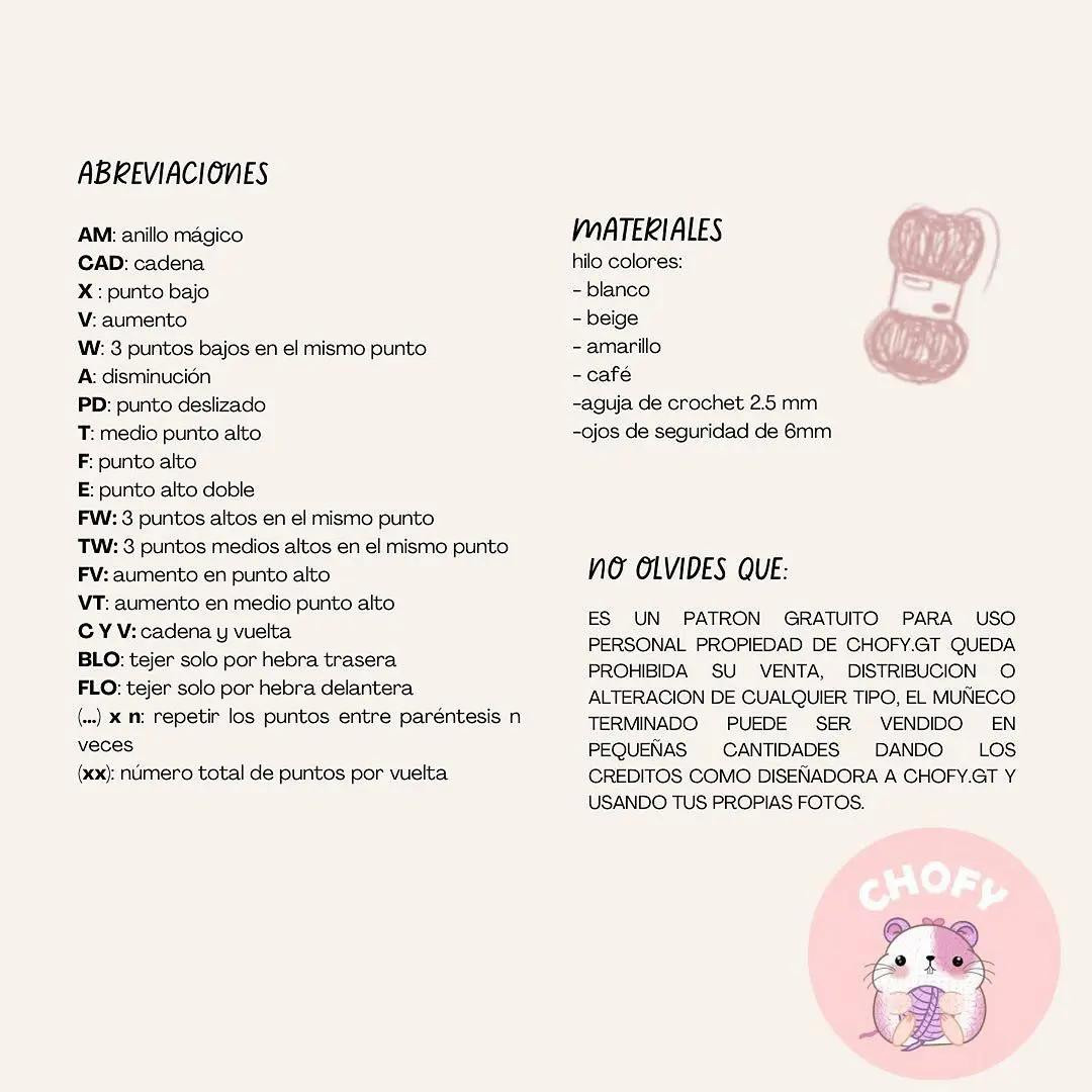 Patrón gratis de crochet para hacer un pato amigurumi con pan, Duck Wichito