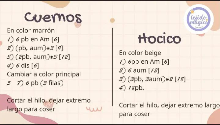 Patrón Gratis de Jirafa Amigurumi: Guía Completa con Materiales, Abreviaturas y Pasos Detallados para Cabeza, Cuernos y Hocico