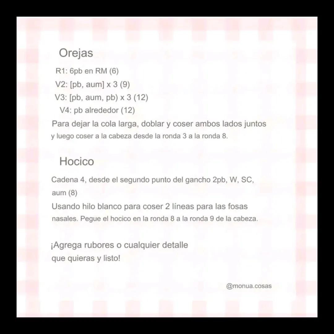 Patrón gratis de llavero cerdito amigurumi