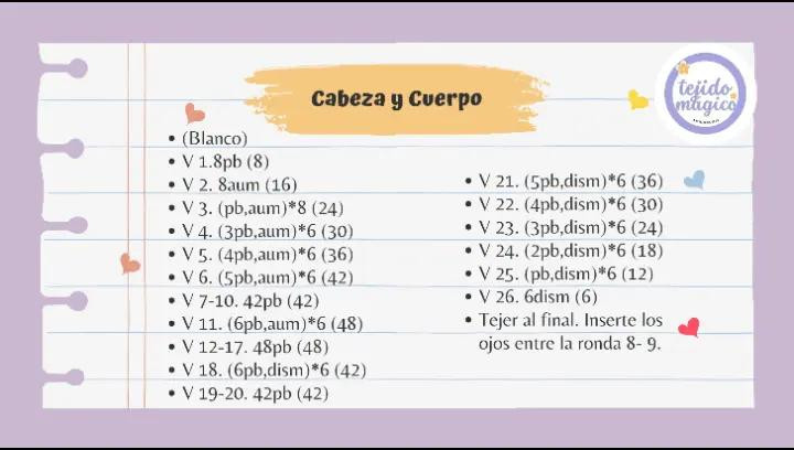 Patrón gratis de Molang amigurumi: guía paso a paso con materiales y abreviaturas para tejer