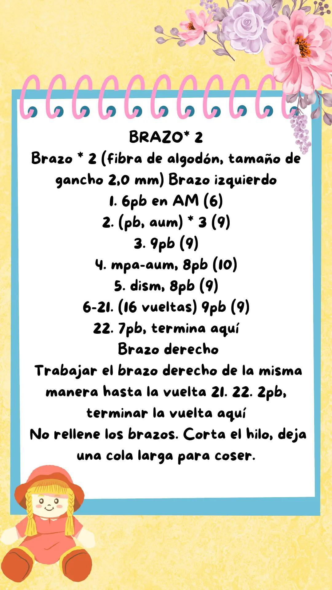 Patrón gratis de muñeca amigurumi con vestido amarillo y conejo