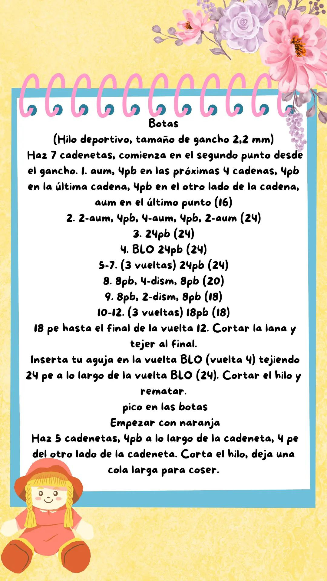 Patrón gratis de muñeca amigurumi con vestido amarillo y conejo