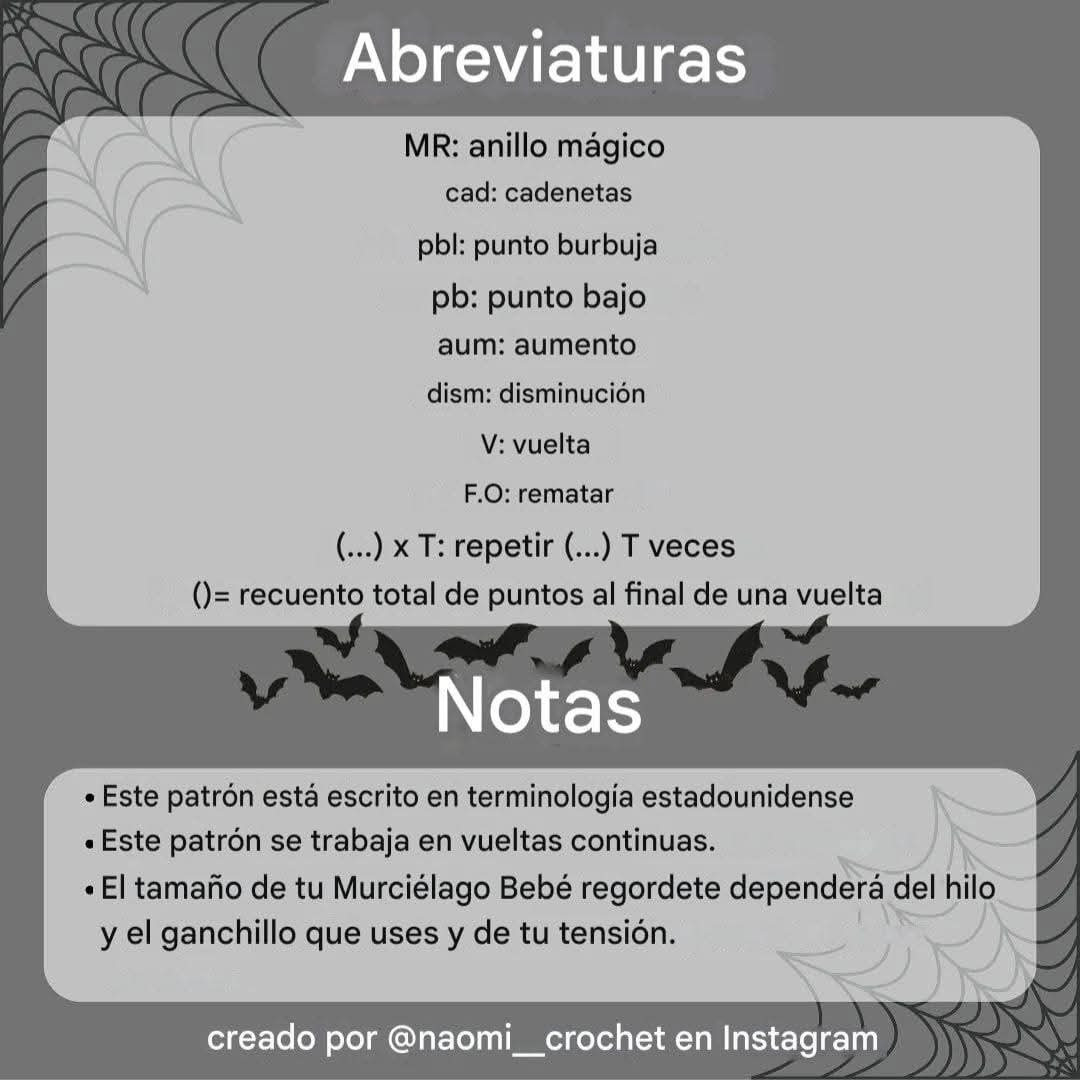 Patrón gratis de murciélago bebé gordito amigurumi