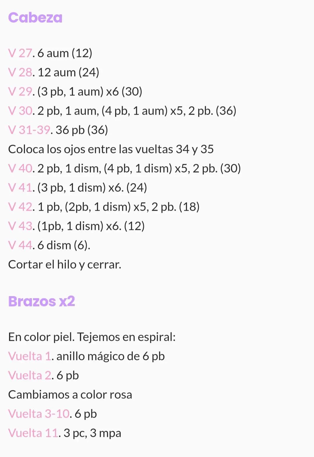 Patrón gratis de Nezuko amigurumi con kimono rosa y flecos naranjas