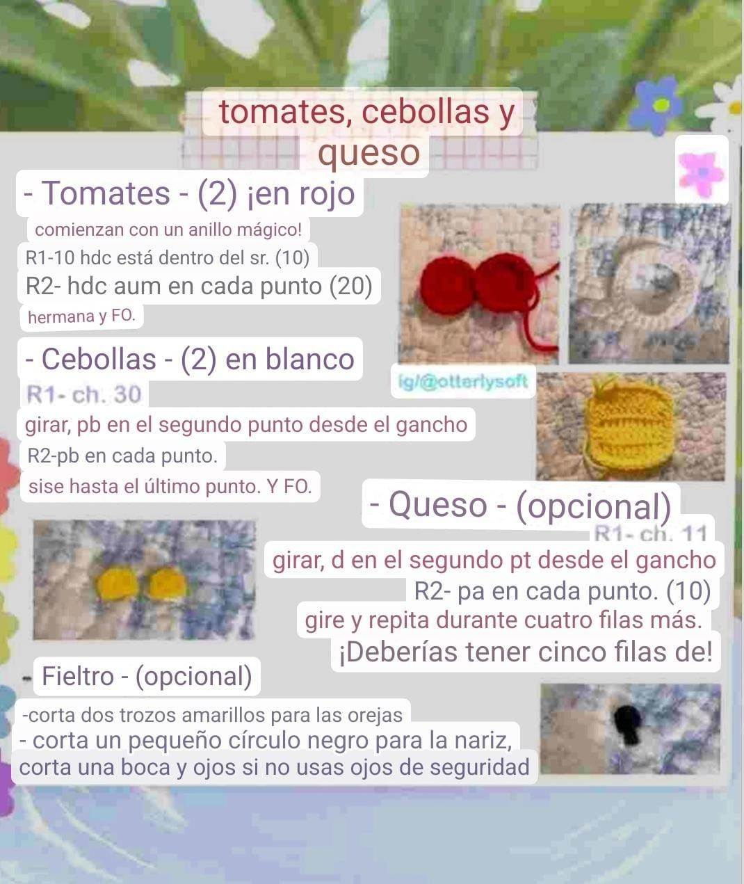 Patrón gratis de oso amigurumi con forma de hamburguesa