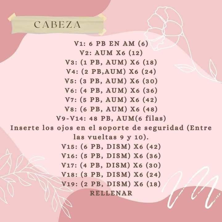 Patrón gratis de oso amigurumi con instrucciones paso a paso