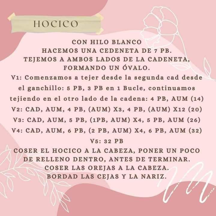 Patrón gratis de oso amigurumi con instrucciones paso a paso