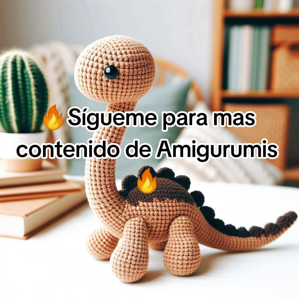 Patrón Gratis Diplodocus Amigurumi Fácil Paso a Paso