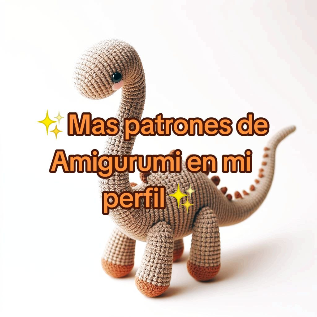 Patrón Gratis Diplodocus Amigurumi Fácil Paso a Paso