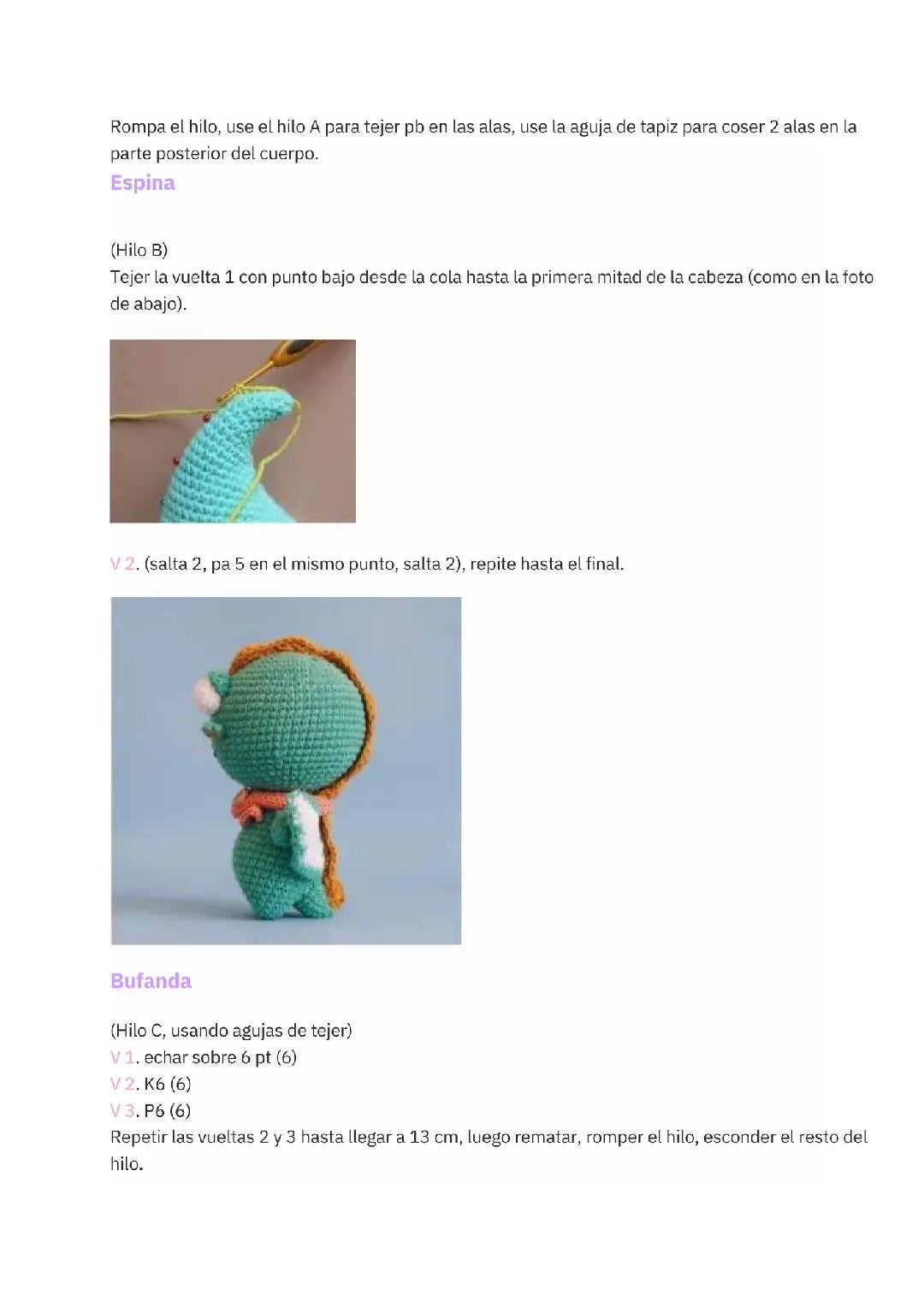 Patrón Gratis Dragón Loco Amigurumi: Tutorial Paso a Paso en Español