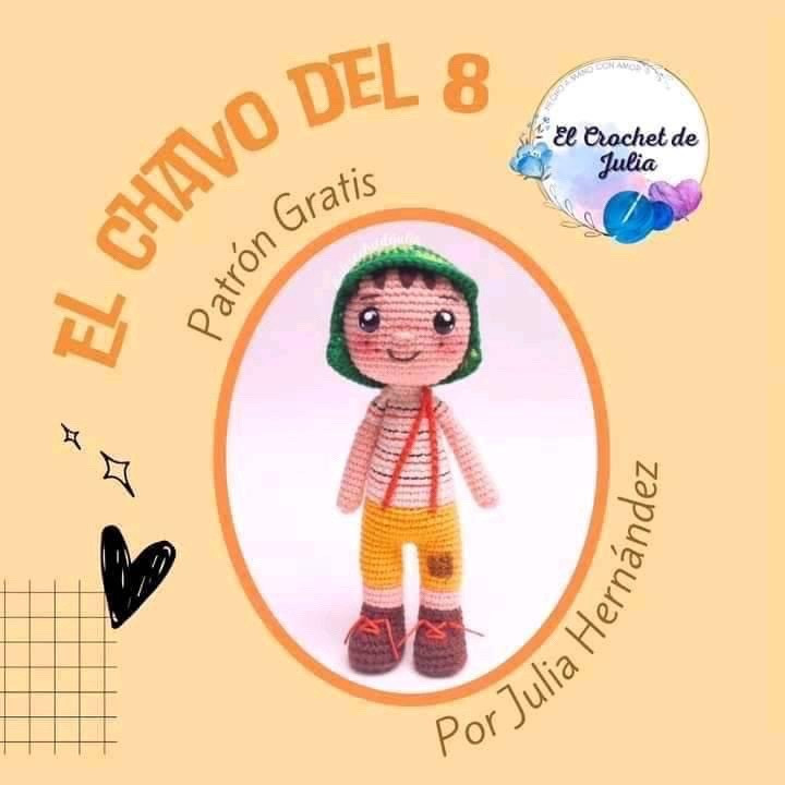 Patrón Gratis El Chavo del 8 Amigurumi