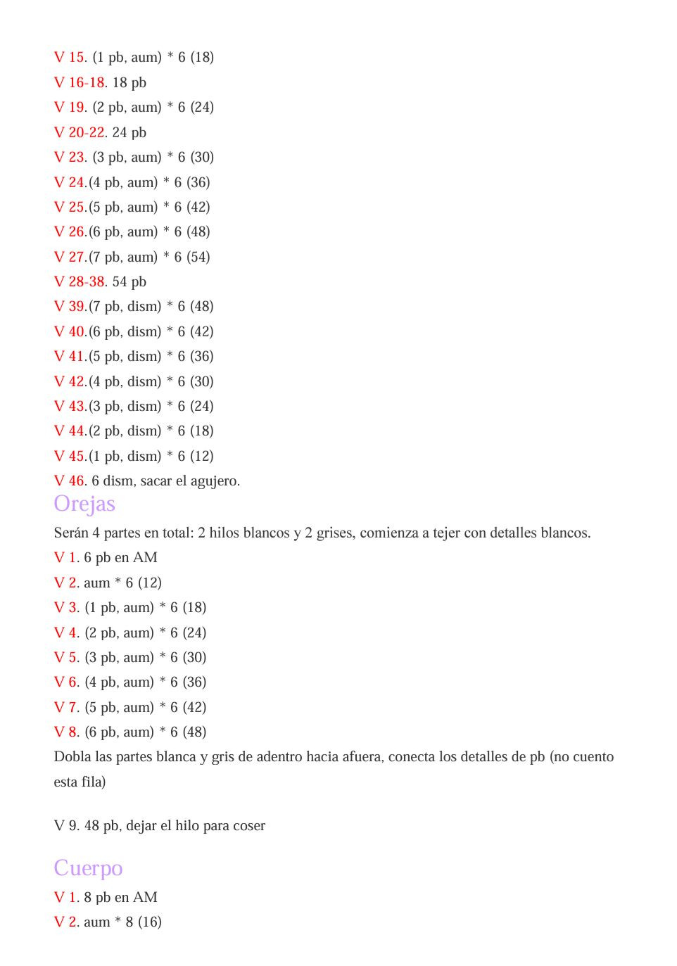 Patrón Gratis Elefante Amigurumi Paso a Paso