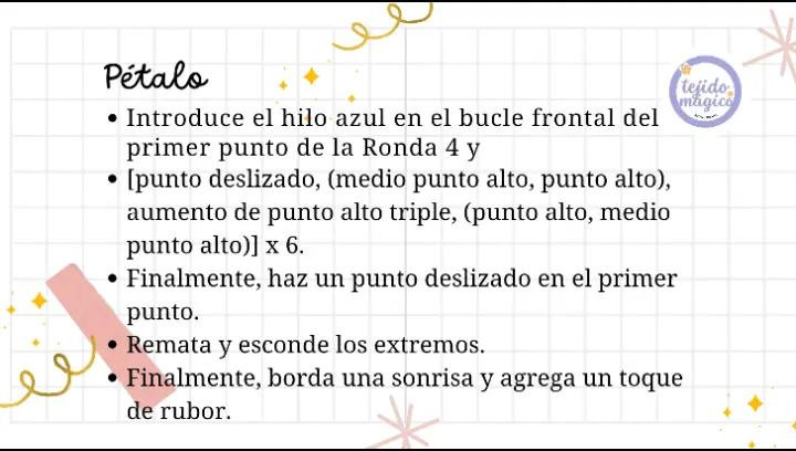Patrón gratis Flor amigurumi: Guía paso a paso para hacer flores sonrientes de crochet con materiales simples