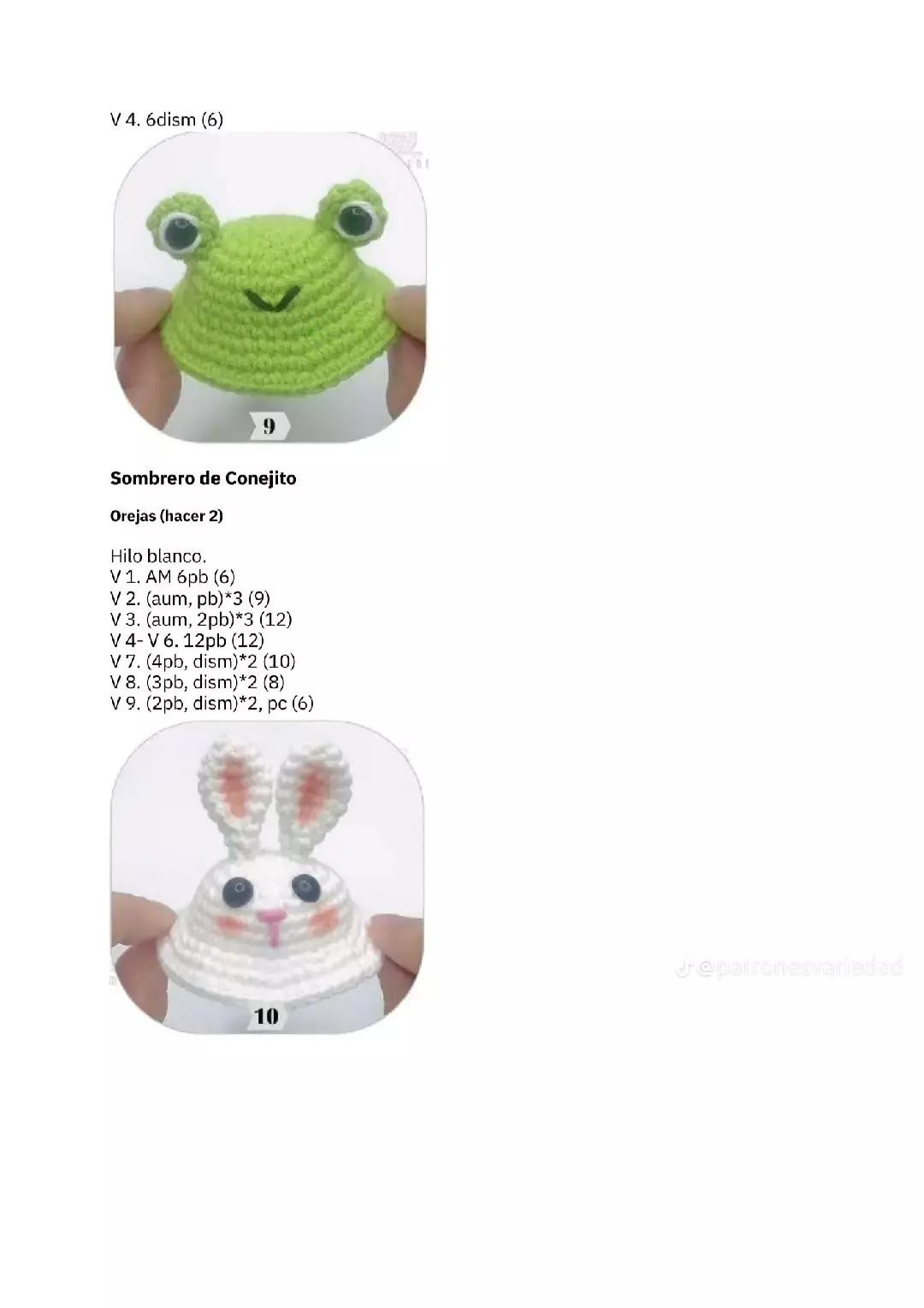 Patrón Gratis Gallina Amigurumi con Gorros de Fresa, Rana y Cerdo