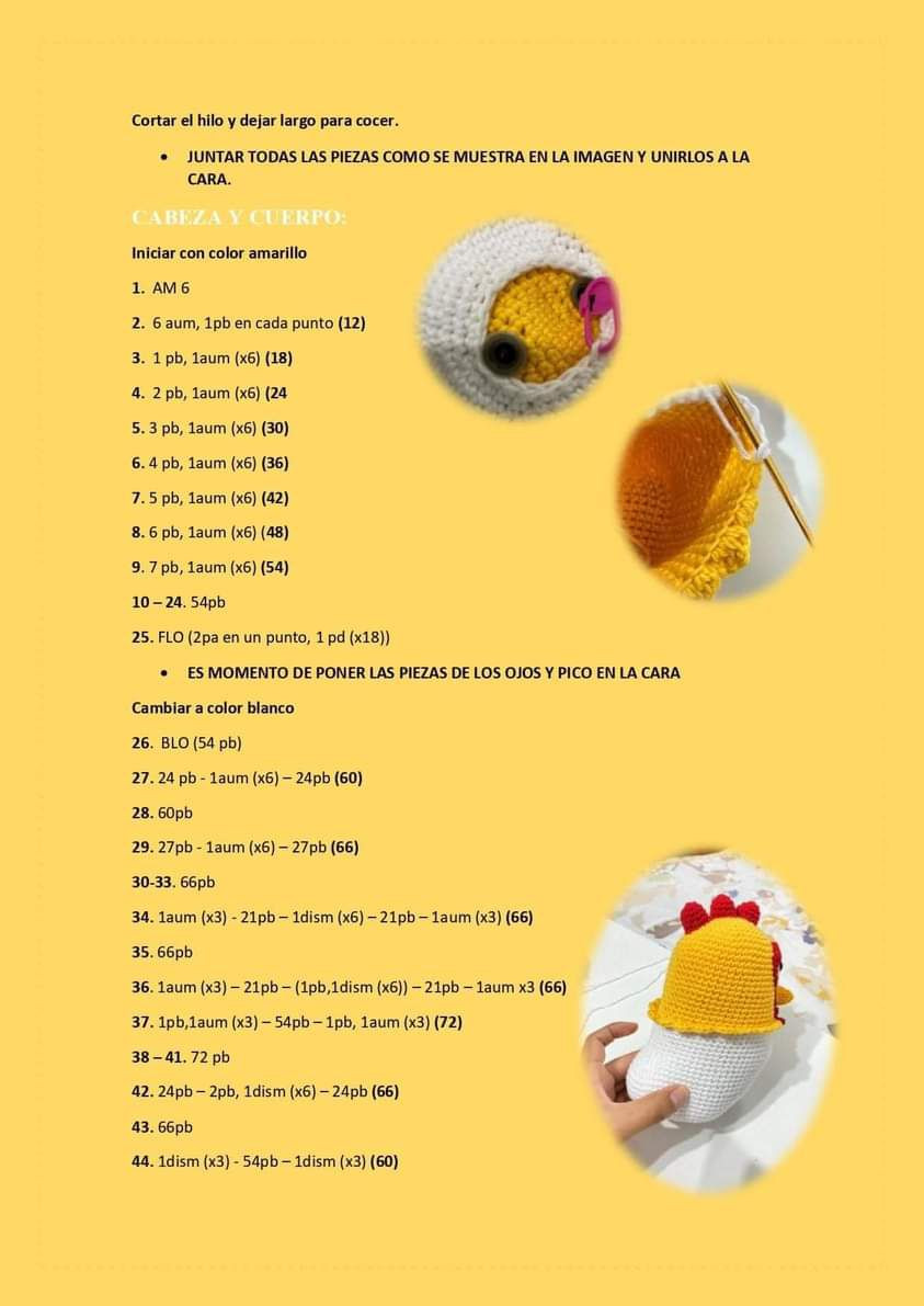 Patrón Gratis Gallo Bartolito Amigurumi