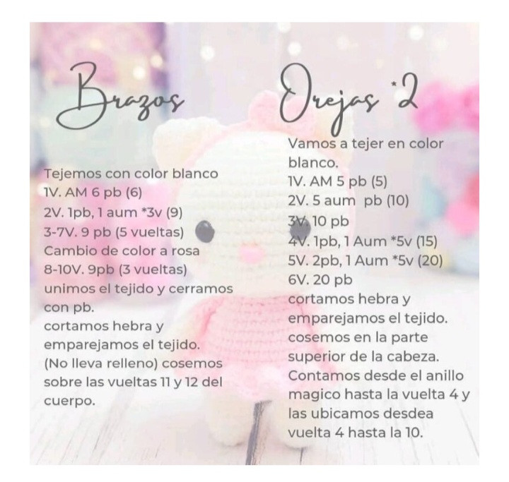 Patron Gratis Gatita Amigurumi: Guía de tejido paso a paso