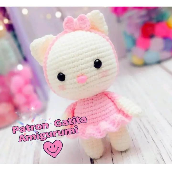 Patron Gratis Gatita Amigurumi: Guía de tejido paso a paso