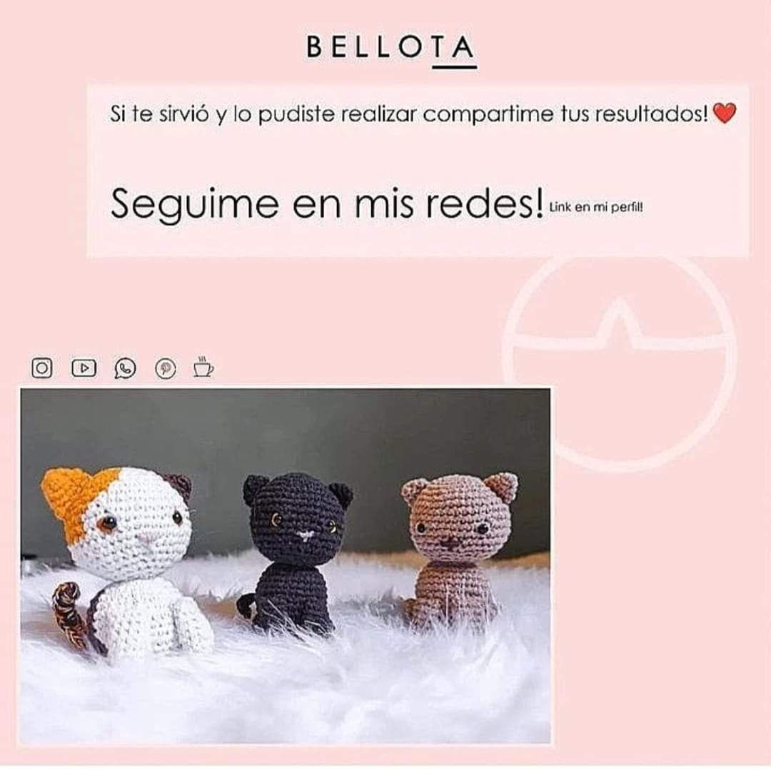 Patrón gratis: Gato negro amigurumi