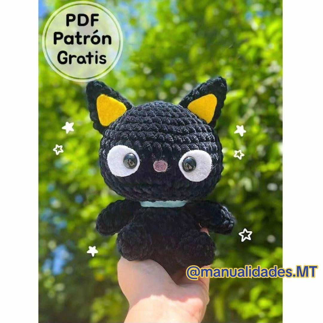Patrón Gratis Gato Negro Amigurumi PDF