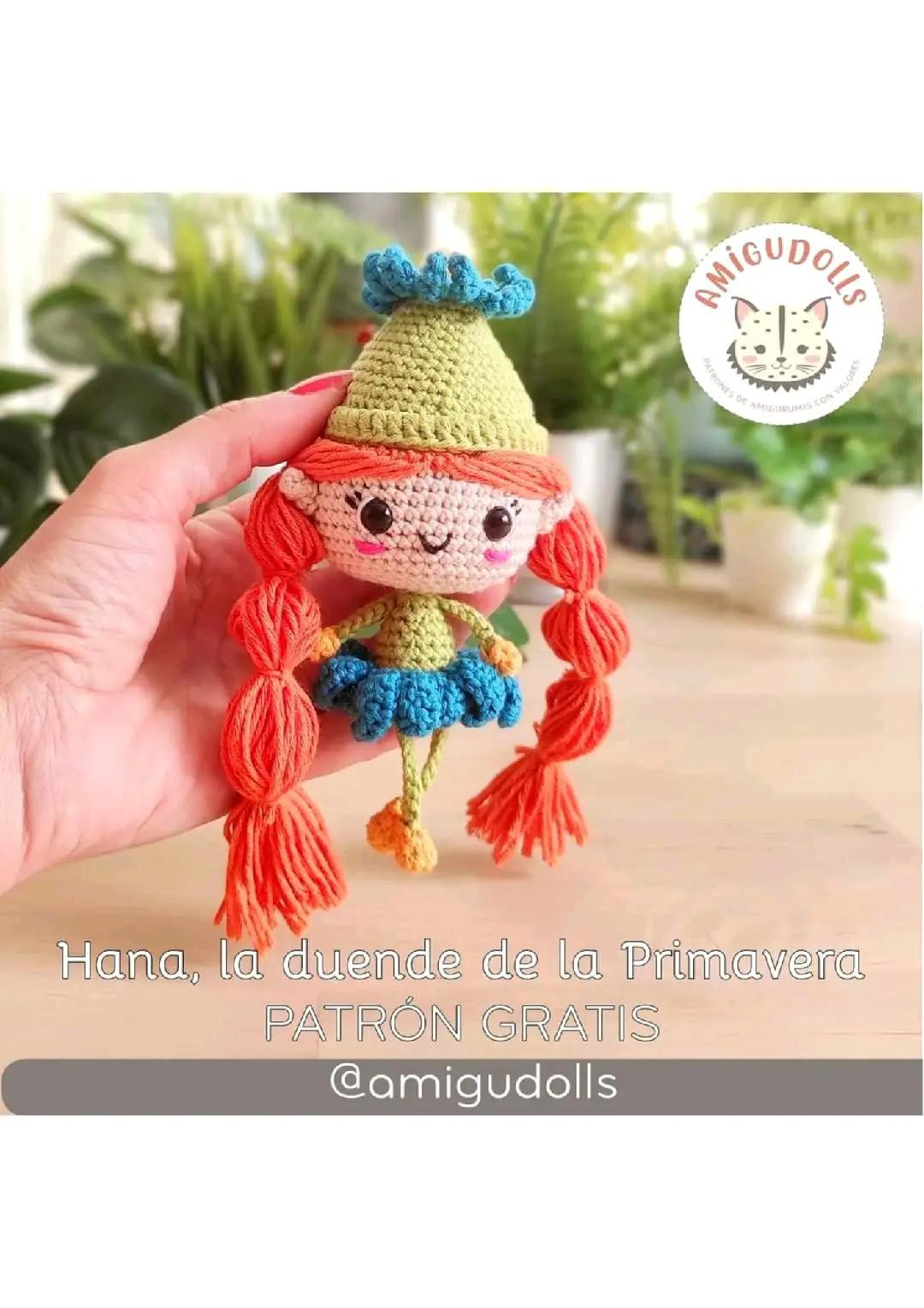 Patrón Gratis: Hana, la duende de la Primavera