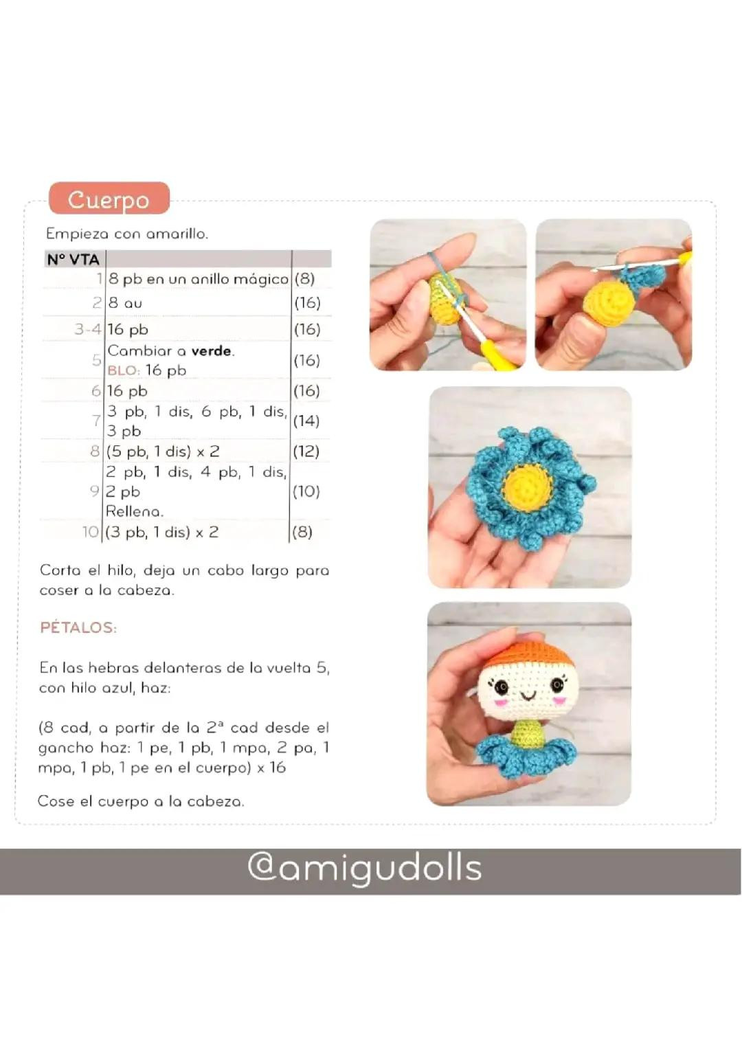 Patrón Gratis: Hana, la duende de la Primavera