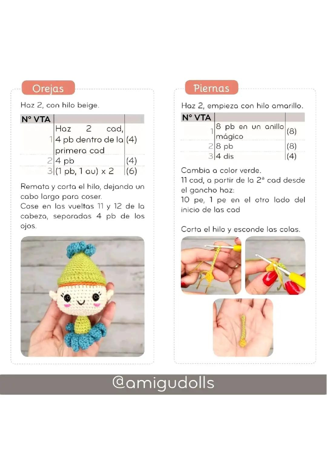 Patrón Gratis: Hana, la duende de la Primavera