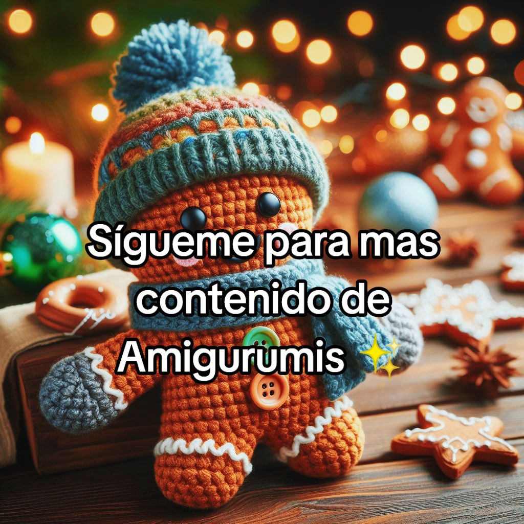 Patrón Gratis Hombre de Jengibre Amigurumi Fácil