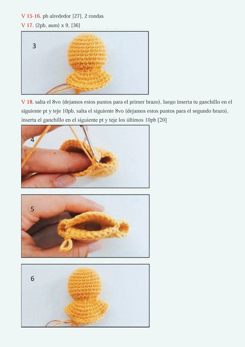 Patrón Gratis Hombre de Jengibre Amigurumi Fácil