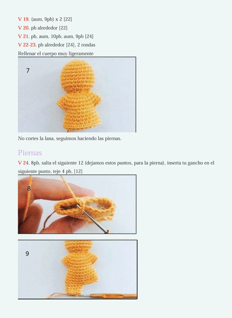 Patrón Gratis Hombre de Jengibre Amigurumi Fácil