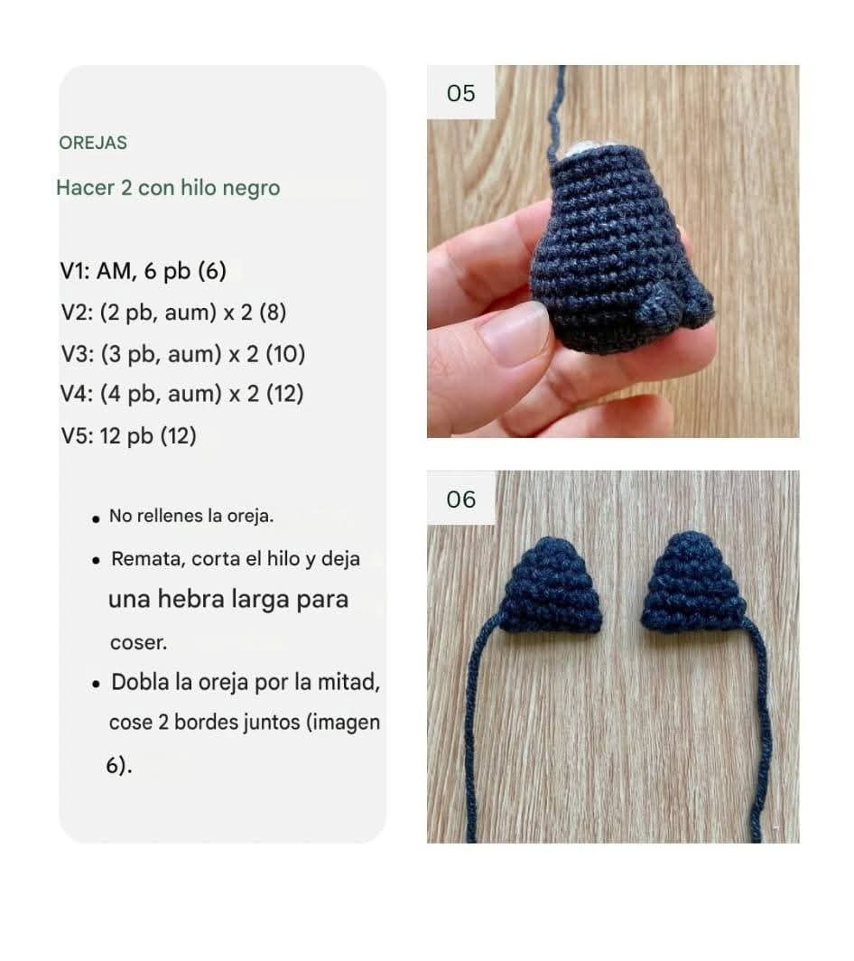 Patrón Gratis: Jiji el gato negro amigurumi