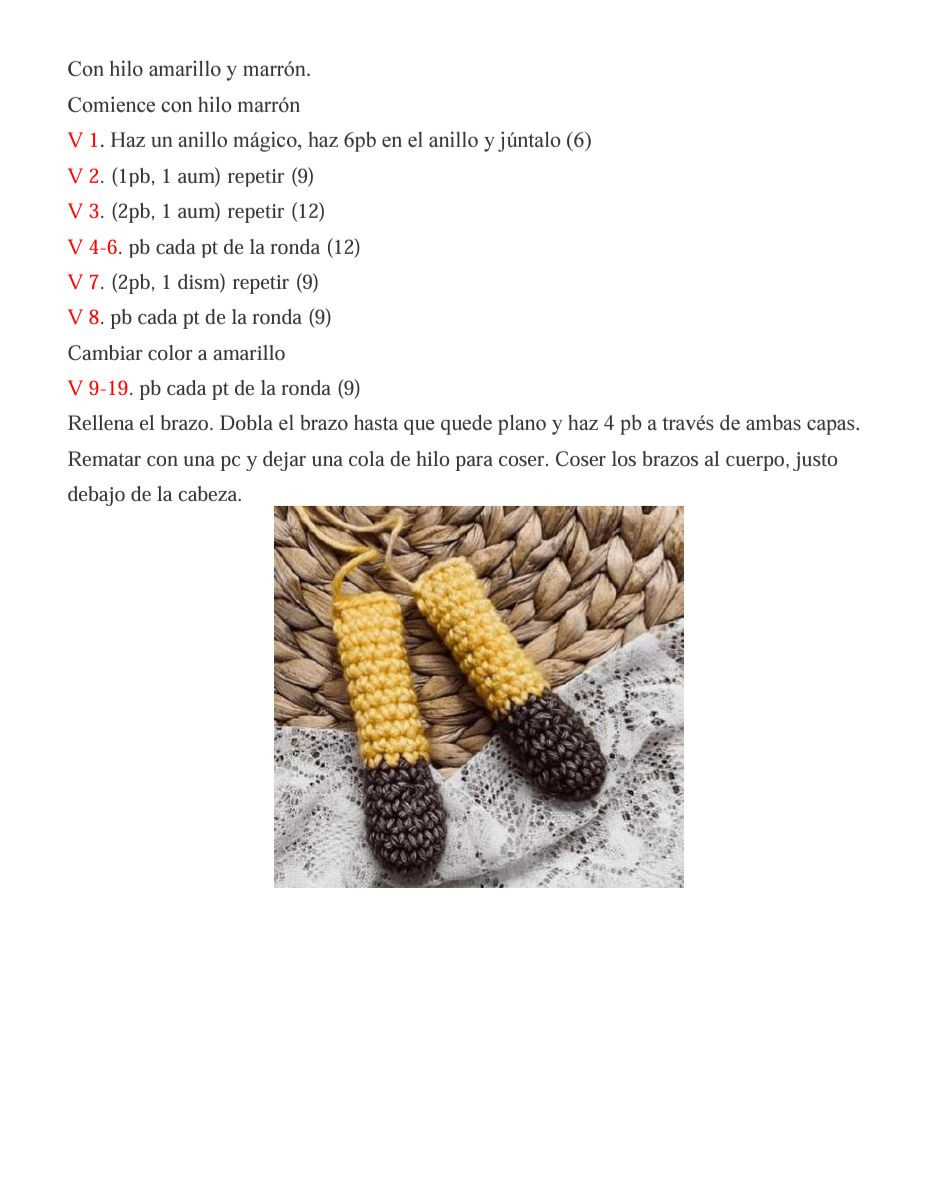 Patron Gratis Jirafa Amigurumi Amarilla y Marron PDF Paso a Paso