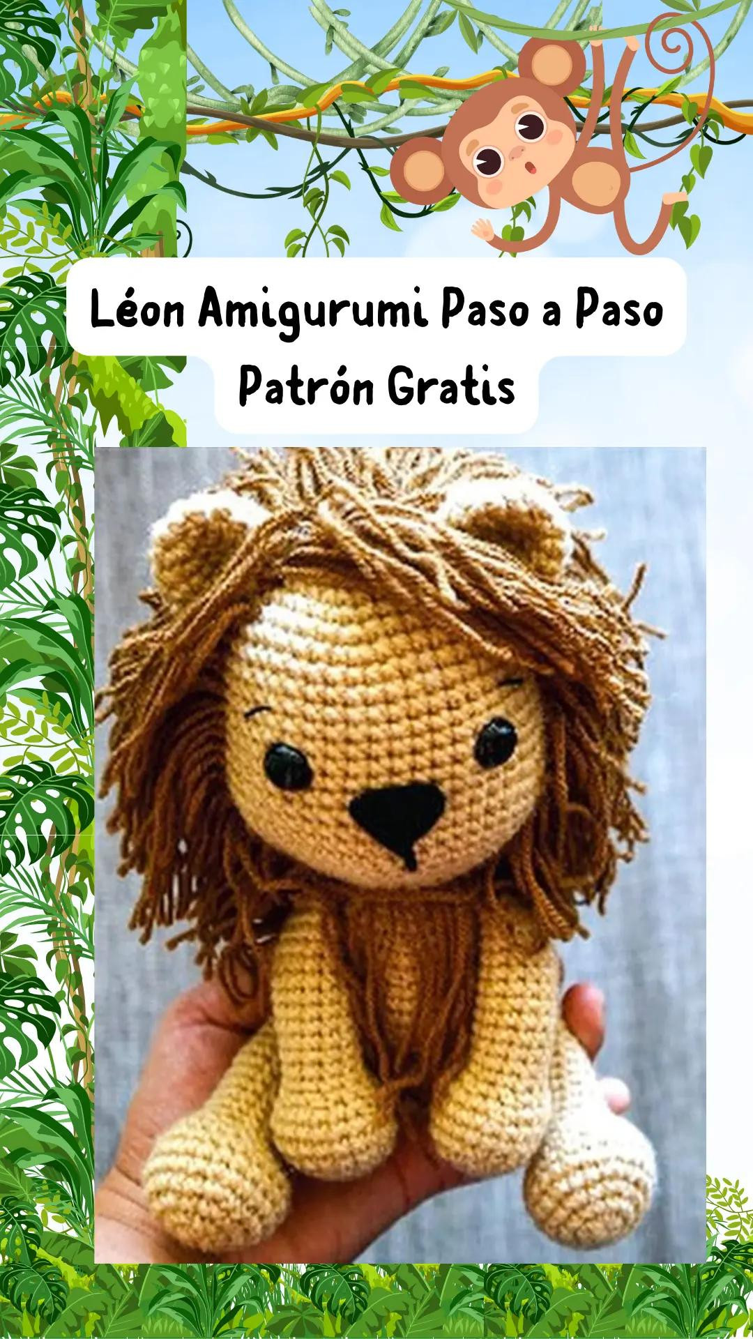 Patrón Gratis León Amigurumi Paso a Paso