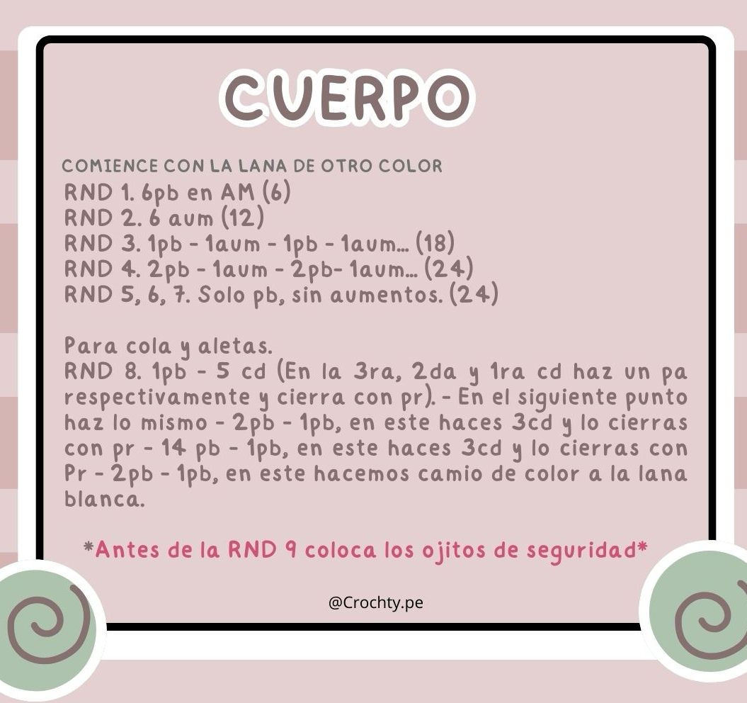 Patrón Gratis Little Ballenita Amigurumi Crochet