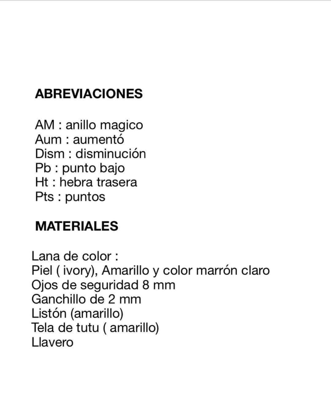 Patrón gratis: Llavero mini bailarina de ballet amigurumi