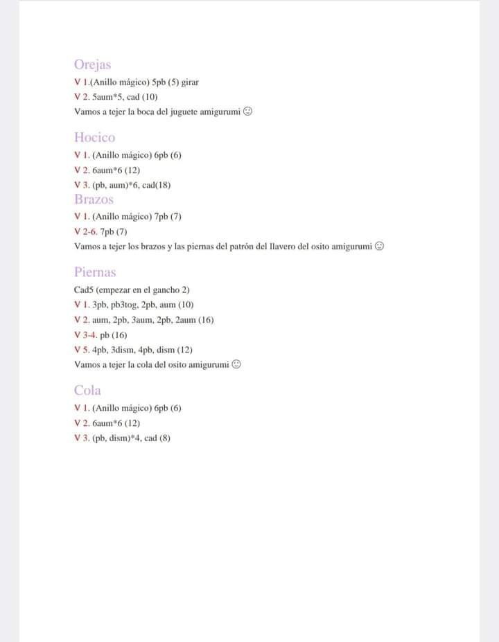 Patrón Gratis Llavero Oso Amigurumi Fácil PDF