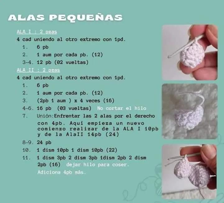 Patrón Gratis Mariposa Crochet: Cuerpo y Alas Grandes