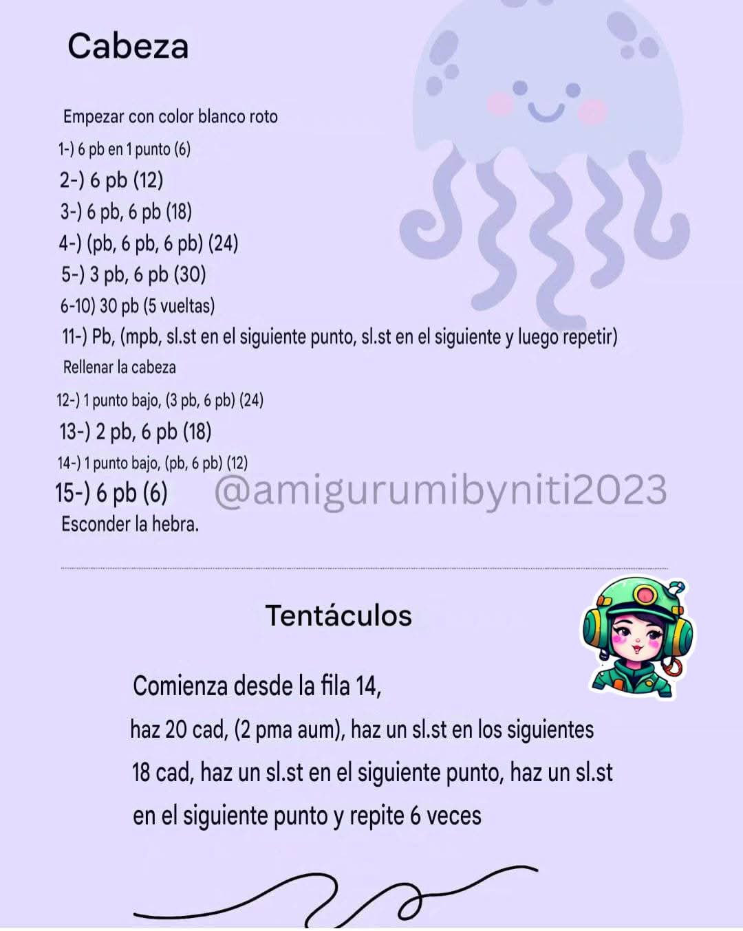 Patrón Gratis Medusa Amigurumi