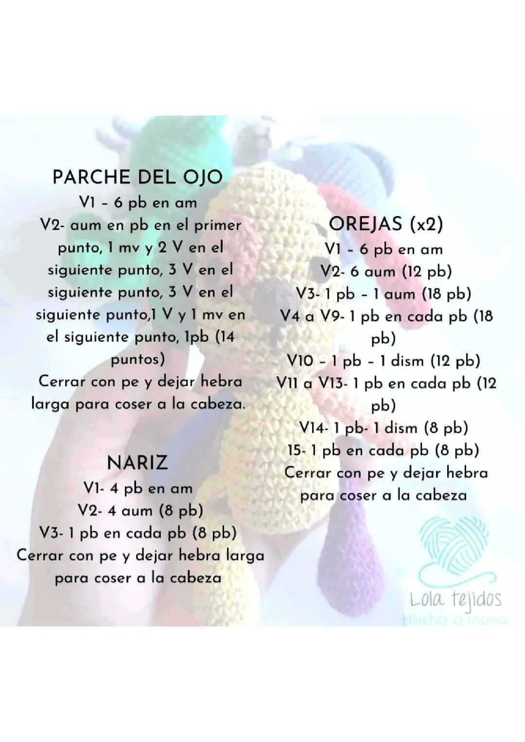 Patrón Gratis Mini Perrito Múltiple Colores