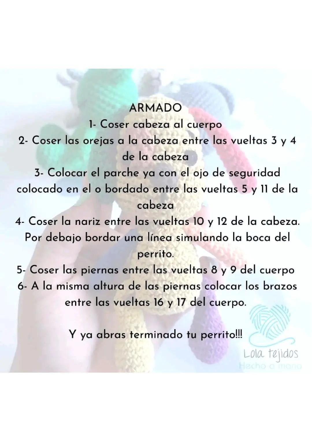 Patrón Gratis Mini Perrito Múltiple Colores